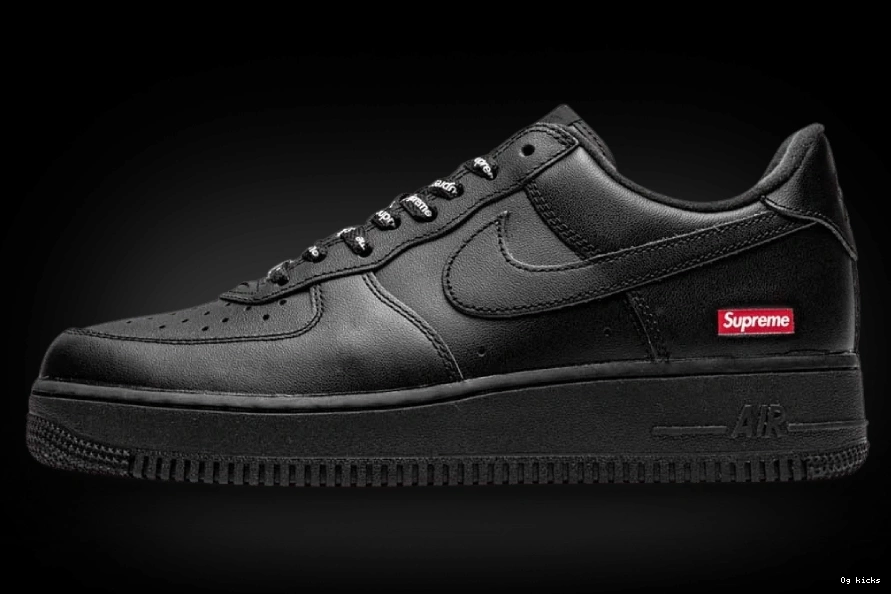 Black Supreme 1 Force Low Nike Air 0729